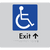 Accessible Exit with Small Arrow