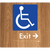 Accessible Exit with Small Arrow