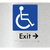 Accessible Exit with Small Arrow