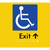 Accessible Exit with Small Arrow