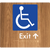Accessible Exit with Small Arrow
