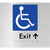 Accessible Exit with Small Arrow