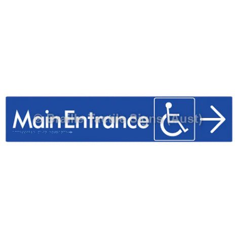 Accessible Main Entrance with Large Arrow