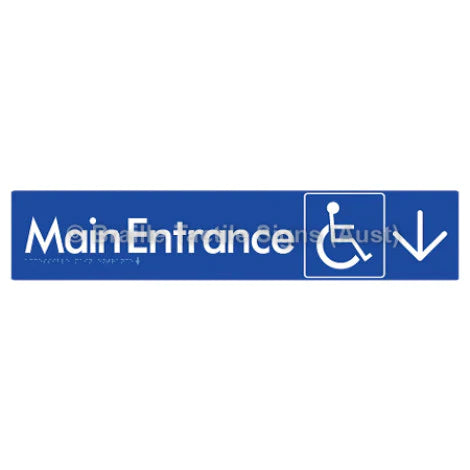 Accessible Main Entrance with Large Arrow