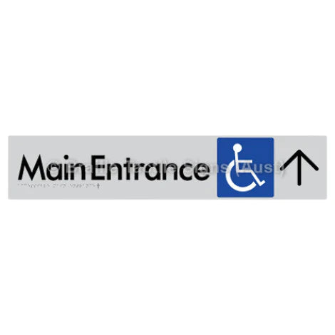 Accessible Main Entrance with Large Arrow