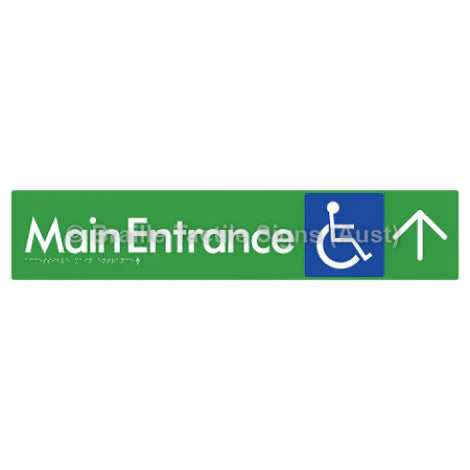 Accessible Main Entrance with Large Arrow