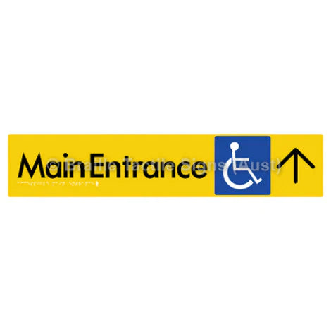 Accessible Main Entrance with Large Arrow
