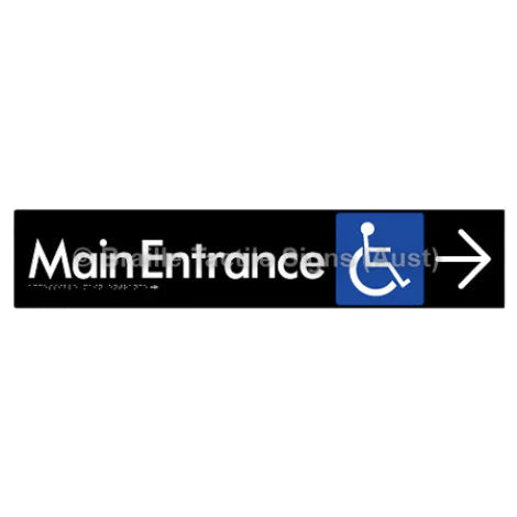 Accessible Main Entrance with Large Arrow