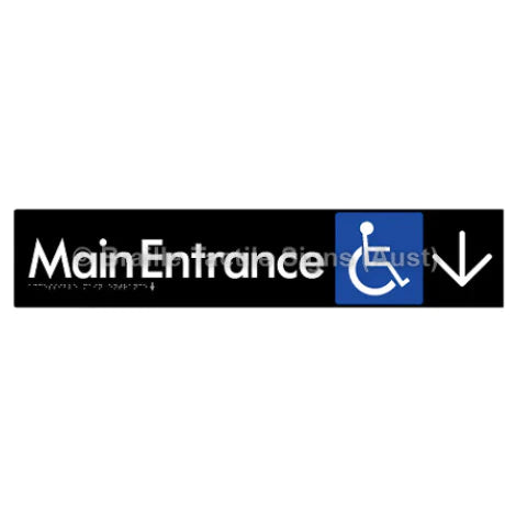 Accessible Main Entrance with Large Arrow