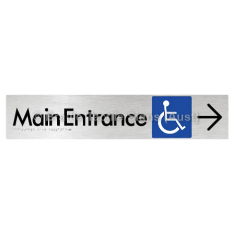 Accessible Main Entrance with Large Arrow
