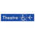Accessible Theatre Entrance w/ Large Arrow
