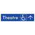 Accessible Theatre Entrance w/ Large Arrow