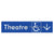 Accessible Theatre Entrance w/ Large Arrow