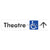 Accessible Theatre Entrance w/ Large Arrow