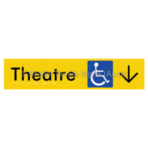 Accessible Theatre Entrance w/ Large Arrow