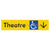 Accessible Theatre Entrance w/ Large Arrow