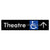 Accessible Theatre Entrance w/ Large Arrow