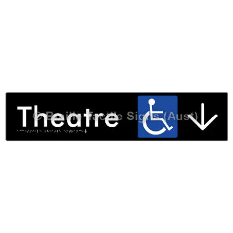 Accessible Theatre Entrance w/ Large Arrow