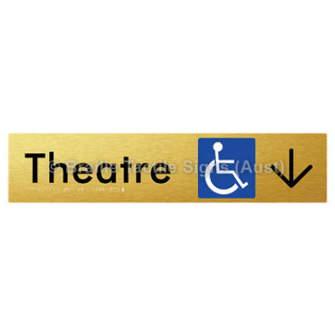 Accessible Theatre Entrance w/ Large Arrow