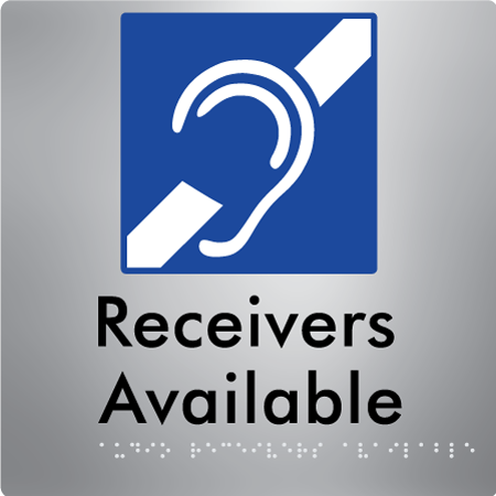 Braille Sign Audio Receivers Available - Braille Tactile Signs Aust. - BTS442-aliS - Custom Signs - Fast Shipping - High Quality - Australian Made & Owned