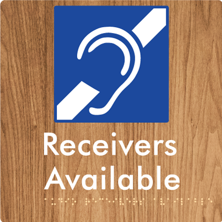 Braille Sign Audio Receivers Available - Braille Tactile Signs Aust. - BTS442-wdg - Custom Signs - Fast Shipping - High Quality - Australian Made & Owned