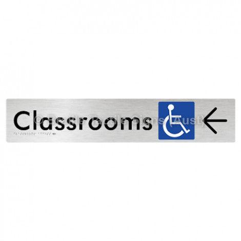 Accessible Classroom Access with Large Directional Arrow