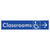 Accessible Classroom Access with Large Directional Arrow