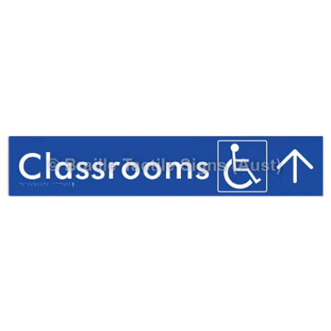 Accessible Classroom Access with Large Directional Arrow