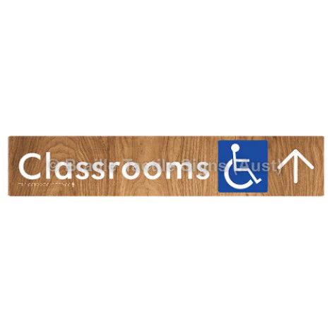 Accessible Classroom Access with Large Directional Arrow