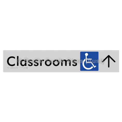 Accessible Classroom Access with Large Directional Arrow