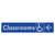 Accessible Classroom Access with Large Directional Arrow