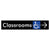 Accessible Classroom Access with Large Directional Arrow