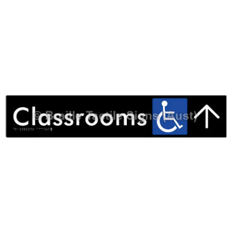 Accessible Classroom Access with Large Directional Arrow