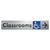 Accessible Classroom Access with Large Directional Arrow