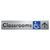 Accessible Classroom Access with Large Directional Arrow