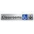 Accessible Classroom Access with Large Directional Arrow