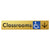 Accessible Classroom Access with Large Directional Arrow