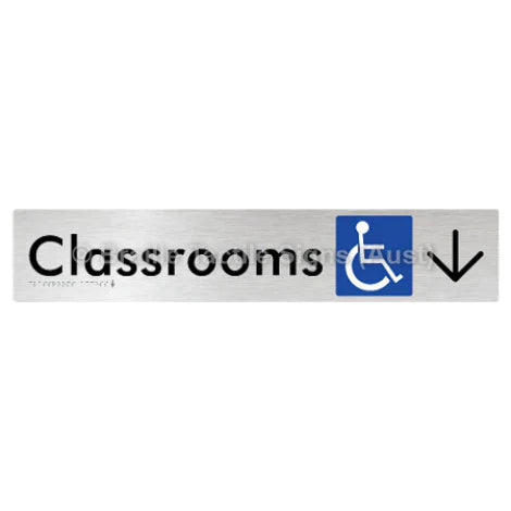 Accessible Classroom Access with Large Directional Arrow