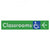 Accessible Classroom Access with Large Directional Arrow