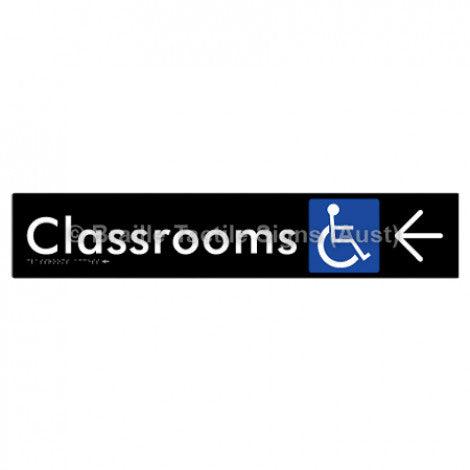 Accessible Classroom Access with Large Directional Arrow