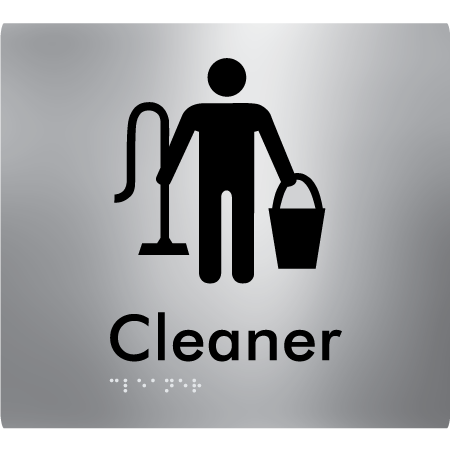Braille Sign Cleaner - Braille Tactile Signs Aust. - BTS229-aliS - Custom Signs - Fast Shipping - High Quality - Australian Made & Owned