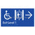 Exit Level 1 Via Lift w/ Large Arrow