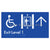 Exit Level 1 Via Lift w/ Large Arrow