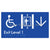 Exit Level 1 Via Lift w/ Large Arrow