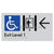 Exit Level 1 Via Lift w/ Large Arrow