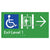 Exit Level 1 Via Lift w/ Large Arrow