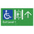 Exit Level 1 Via Lift w/ Large Arrow