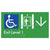 Exit Level 1 Via Lift w/ Large Arrow