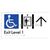 Exit Level 1 Via Lift w/ Large Arrow