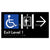 Exit Level 1 Via Lift w/ Large Arrow